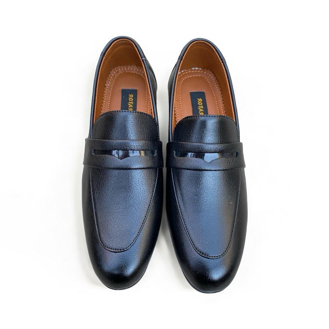 Casual Blue Synthetic Leather Dress Shoes
