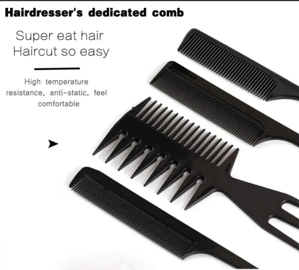 10er-Pack professionelle Friseurkämme für Damen und Herren