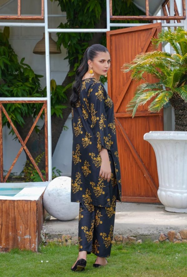 2-teiliges Kleid mit Narzissen-Print | Hemd und Hose für Mädchen und Damen