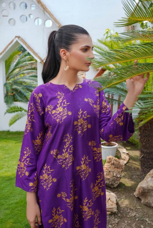 2-teiliges Kleid mit Narzissen-Print | Hemd und Hose für Mädchen und Damen